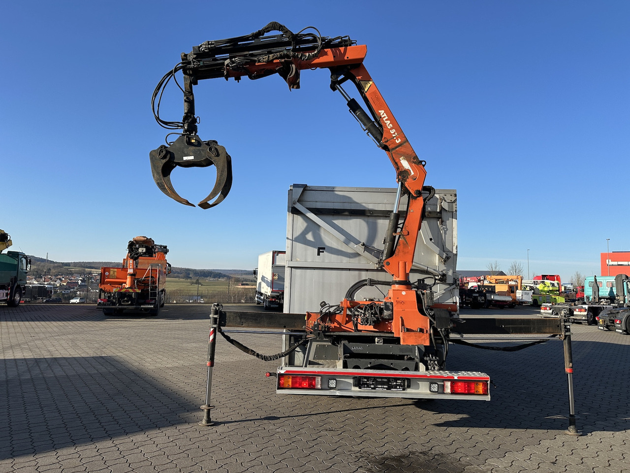 Mercedes-Benz Atego 1529 4x2 Atlas 57.3-A2 Kadaverkipper - Камион со кран, Кипер: слика 3 Mercedes-Benz Atego 1529 4x2 Atlas 57.3-A2 Kadaverkipper - Камион со кран, Кипер: слика 3