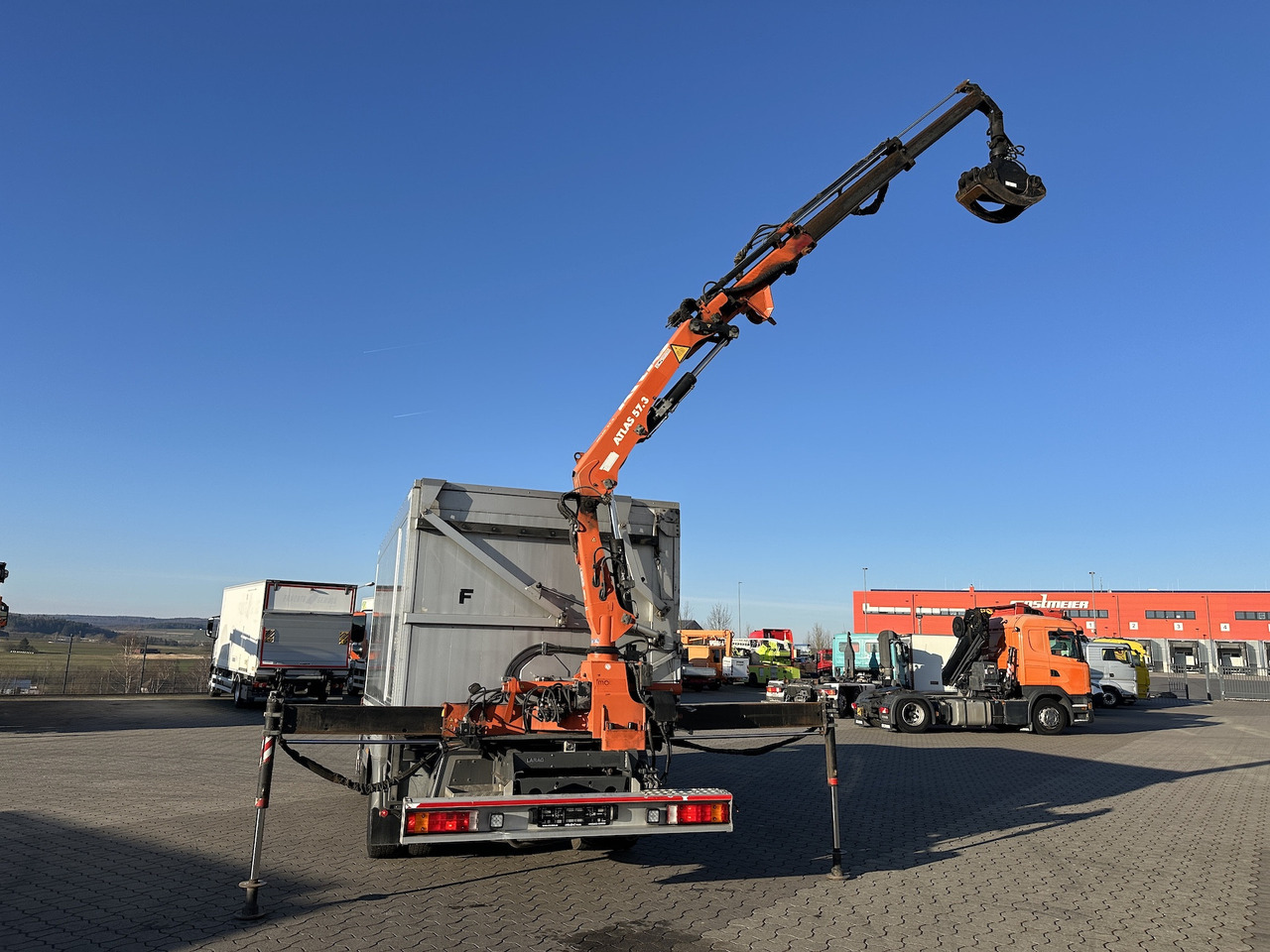 Mercedes-Benz Atego 1529 4x2 Atlas 57.3-A2 Kadaverkipper - Камион со кран, Кипер: слика 4 Mercedes-Benz Atego 1529 4x2 Atlas 57.3-A2 Kadaverkipper - Камион со кран, Кипер: слика 4