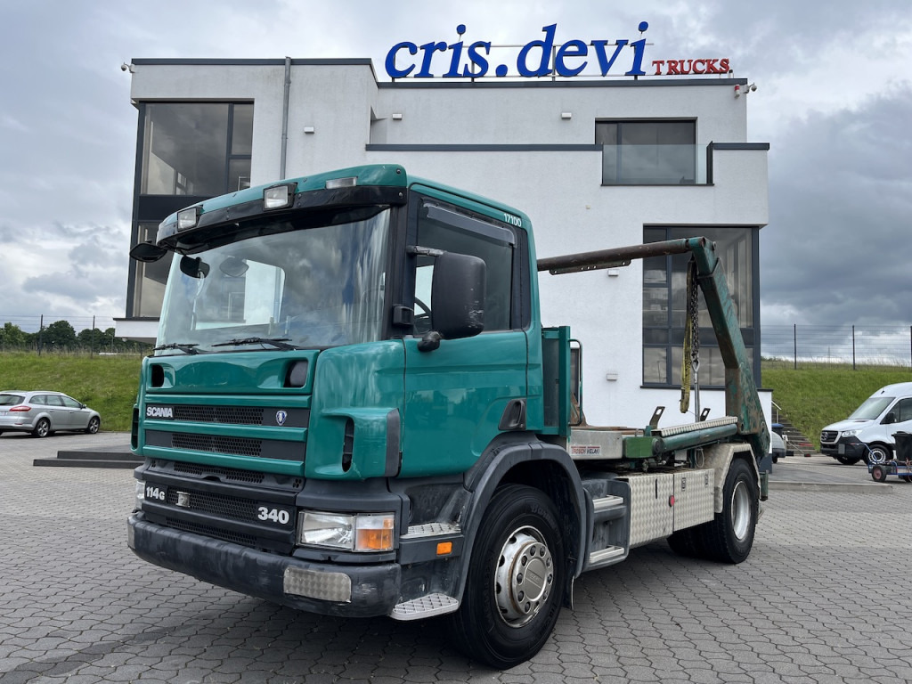 Scania P114 340 4x2 Trösch Absetzkipper Retarder AHK - Камион за подигање контејнери: слика 1 Scania P114 340 4x2 Trösch Absetzkipper Retarder AHK - Камион за подигање контејнери: слика 1