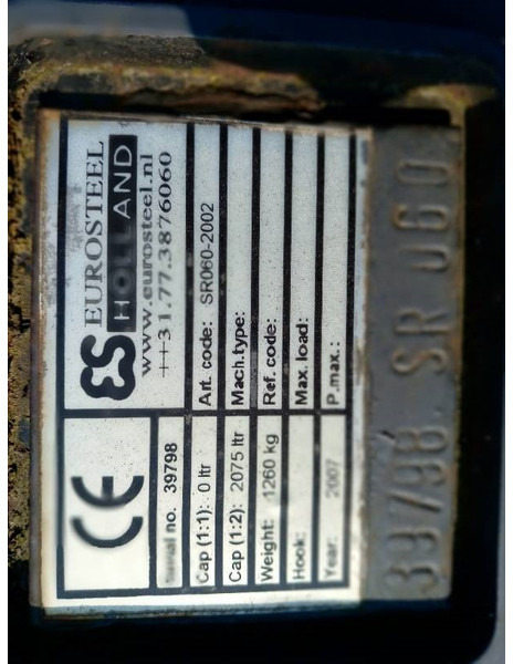 Eurosteel Puinriek SW2000 - Корпа за Градежна машина: слика 4 Eurosteel Puinriek SW2000 - Корпа за Градежна машина: слика 4