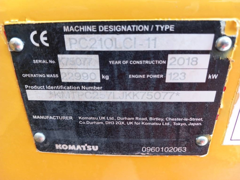 Komatsu PC210LCI-11 - Багер гасеничар: слика 2 Komatsu PC210LCI-11 - Багер гасеничар: слика 2
