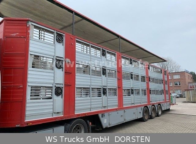 Finkl 3 Stock Ausahrbares Dach Vollalu Typ 2 - Полуприколка за добиток: слика 1 Finkl 3 Stock Ausahrbares Dach Vollalu Typ 2 - Полуприколка за добиток: слика 1