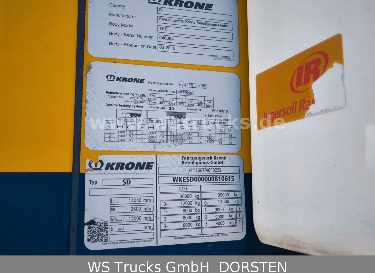 Krone 10x Tiefkühl Thermoking SLX 300 Doppelstock - Полуприколка ладилник: слика 3 Krone 10x Tiefkühl Thermoking SLX 300 Doppelstock - Полуприколка ладилник: слика 3