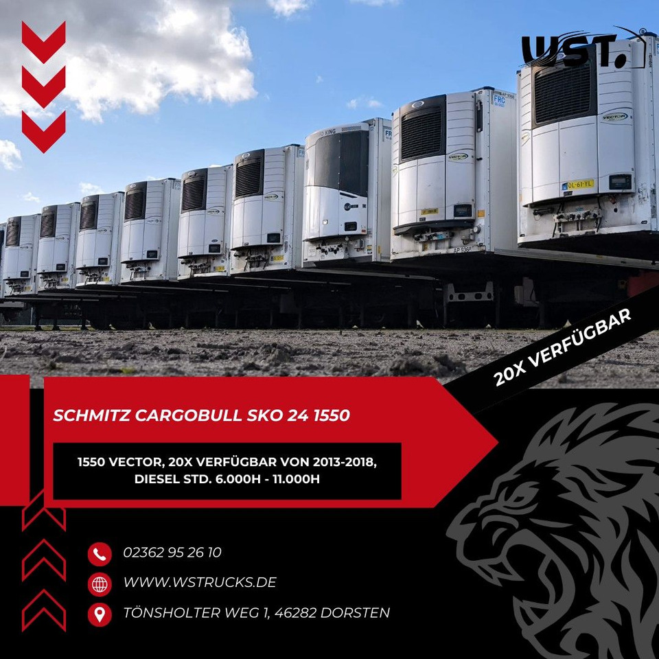 Schmitz Cargobull Kühlauflieger Blumenbreit Vector 1550 - Полуприколка сандучар: слика 1 Schmitz Cargobull Kühlauflieger Blumenbreit Vector 1550 - Полуприколка сандучар: слика 1