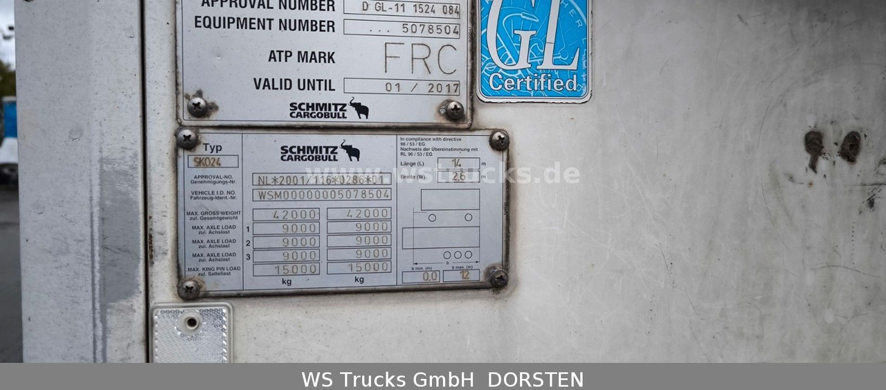 Schmitz Cargobull SKO 24 Kühlauflieger | Vector 1850 MT | LBW - Полуприколка сандучар: слика 4 Schmitz Cargobull SKO 24 Kühlauflieger | Vector 1850 MT | LBW - Полуприколка сандучар: слика 4