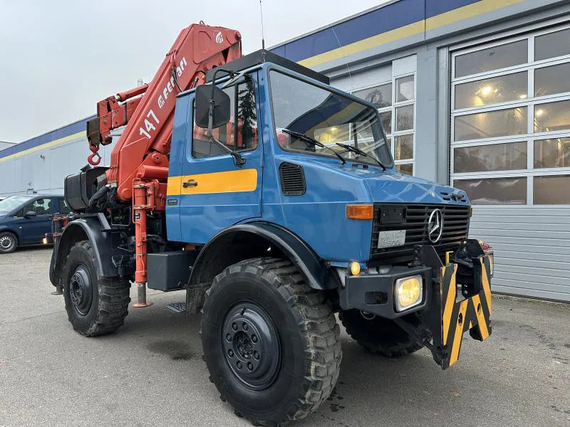 Unimog U 1500 (425) Ferrari Kran 147.2A*Jib* TÜV NEU! - Камион, Камион со кран: слика 1 Unimog U 1500 (425) Ferrari Kran 147.2A*Jib* TÜV NEU! - Камион, Камион со кран: слика 1