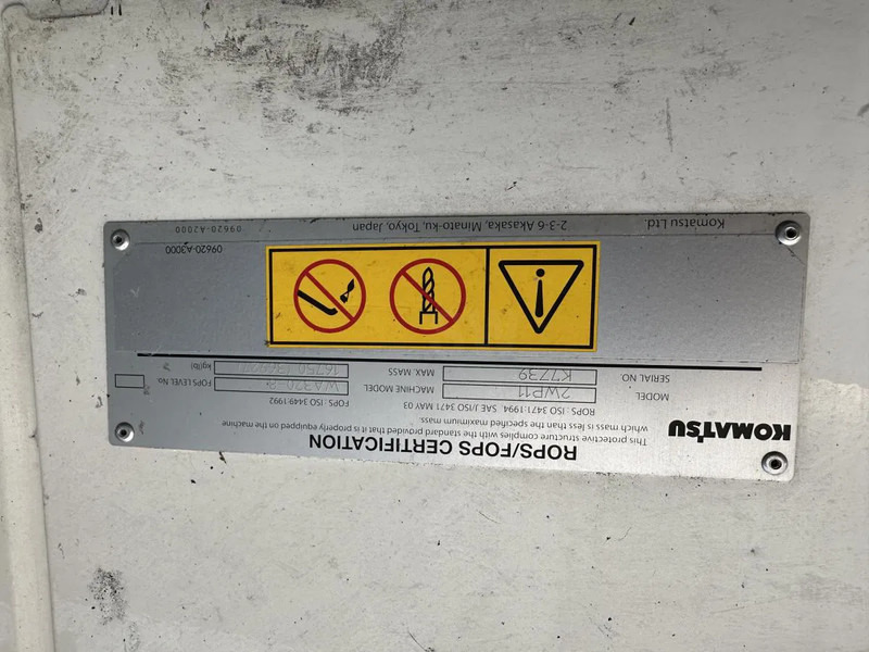 Нов Натоварувач на тркала Komatsu WA 320-8 Klappsch. Hochlader WAAGE Schutzbel. Klim WA 320-8 Klappsch. Hochlader WAAGE Schutzbel. Klima: слика 15
