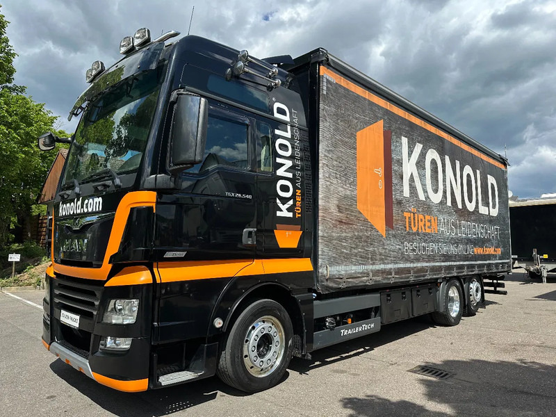 MAN TGX 26.540 FNLL Pritsche / Plane Festaufbau Jumbo MEGA - Камион со церада: слика 1 MAN TGX 26.540 FNLL Pritsche / Plane Festaufbau Jumbo MEGA - Камион со церада: слика 1