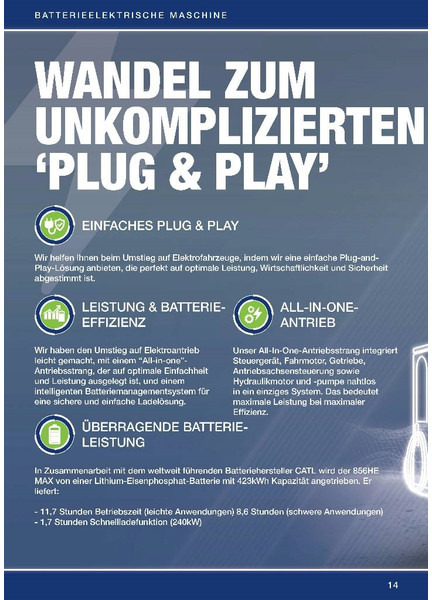 Нов Натоварувач на тркала LIUGONG 856 HE vollelektrisch, 21.000 kg, 3.5 cbm: слика 14 Нов Натоварувач на тркала LIUGONG 856 HE vollelektrisch, 21.000 kg, 3.5 cbm: слика 14