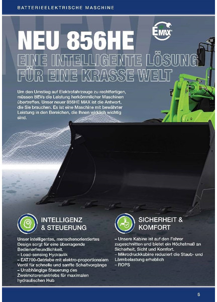 Нов Натоварувач на тркала LIUGONG 856 HE vollelektrisch, 21.000 kg, 3.5 cbm: слика 6 Нов Натоварувач на тркала LIUGONG 856 HE vollelektrisch, 21.000 kg, 3.5 cbm: слика 6