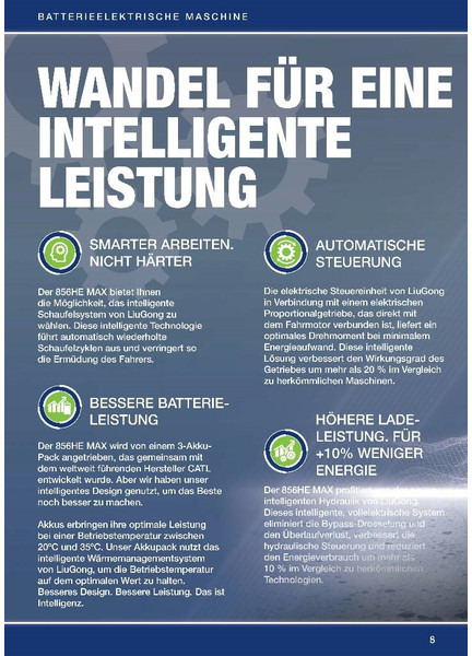 Нов Натоварувач на тркала LIUGONG 856 HE vollelektrisch, 21.000 kg, 3.5 cbm: слика 8 Нов Натоварувач на тркала LIUGONG 856 HE vollelektrisch, 21.000 kg, 3.5 cbm: слика 8