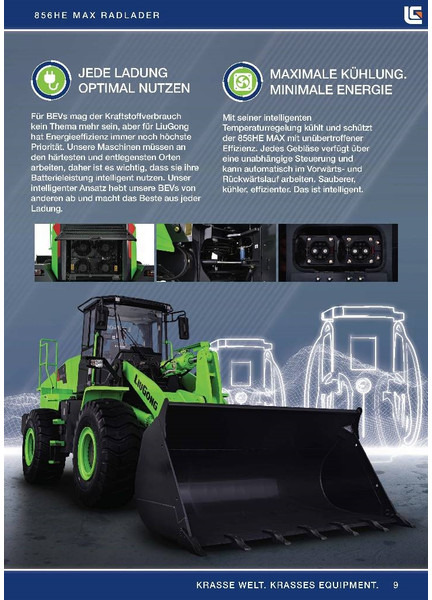 Нов Натоварувач на тркала LIUGONG 856 HE vollelektrisch, 21.000 kg, 3.5 cbm: слика 9 Нов Натоварувач на тркала LIUGONG 856 HE vollelektrisch, 21.000 kg, 3.5 cbm: слика 9