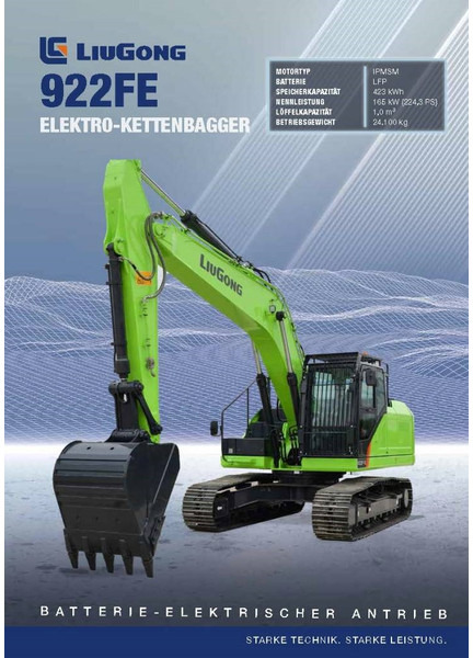 LIUGONG 922 FE vollelektrisch, 24.100 kg - Багер гасеничар: слика 1 LIUGONG 922 FE vollelektrisch, 24.100 kg - Багер гасеничар: слика 1