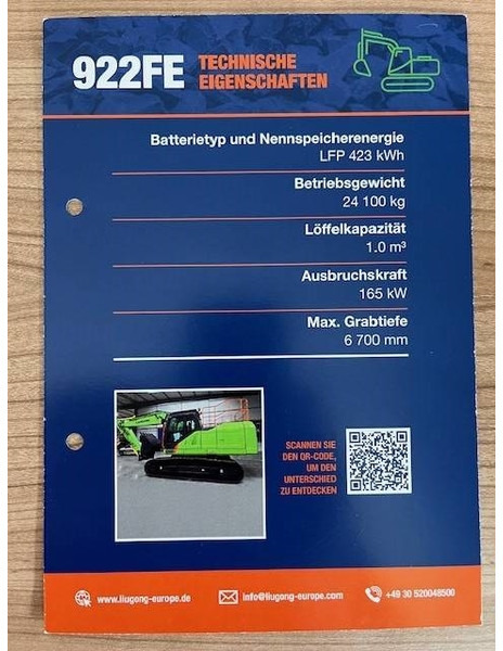 LIUGONG 922 FE vollelektrisch, 24.100 kg - Багер гасеничар: слика 4 LIUGONG 922 FE vollelektrisch, 24.100 kg - Багер гасеничар: слика 4
