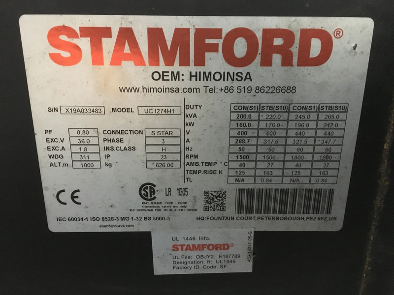 John Deere 6068HFU82 GENERATOR 200KVA USED - Генераторска поставка: слика 1 John Deere 6068HFU82 GENERATOR 200KVA USED - Генераторска поставка: слика 1