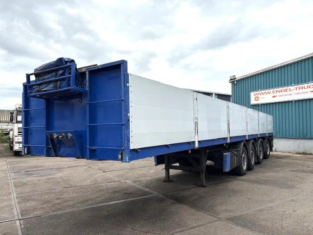 Kwb KWB P-504-STI-H 4-AXLE FLATBED TRAILER (SAF AXLES / 2x STEERING AXLE / 2x LIFT-AXLE / ALUMINIUM SIDE BORDS /ABS-EBS) - Полуприколка платформа: слика 1 Kwb KWB P-504-STI-H 4-AXLE FLATBED TRAILER (SAF AXLES / 2x STEERING AXLE / 2x LIFT-AXLE / ALUMINIUM SIDE BORDS /ABS-EBS) - Полуприколка платформа: слика 1