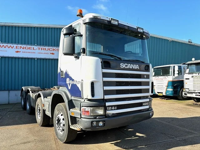 Scania R124-420 C 8x4 FULL STEEL CHASSIS (EURO 3 / FULL STEEL SUSPENSION / REDUCTION AXLES / GRS900 GEARBOX) - Камион со кабинска шасија: слика 3 Scania R124-420 C 8x4 FULL STEEL CHASSIS (EURO 3 / FULL STEEL SUSPENSION / REDUCTION AXLES / GRS900 GEARBOX) - Камион со кабинска шасија: слика 3