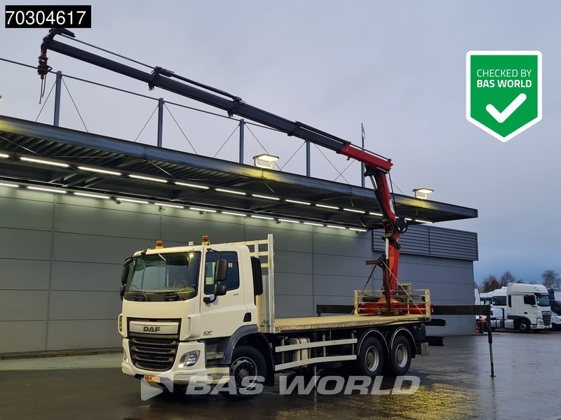DAF CF 370 6X4 NL-Truck HMF1820-K4 Crane Manual Steelsuspension Big-Axle Euro 6 - Камион со платформа, Камион со кран: слика 1 DAF CF 370 6X4 NL-Truck HMF1820-K4 Crane Manual Steelsuspension Big-Axle Euro 6 - Камион со платформа, Камион со кран: слика 1