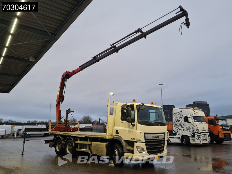 DAF CF 370 6X4 NL-Truck HMF1820-K4 Crane Manual Steelsuspension Big-Axle Euro 6 - Камион со платформа, Камион со кран: слика 3 DAF CF 370 6X4 NL-Truck HMF1820-K4 Crane Manual Steelsuspension Big-Axle Euro 6 - Камион со платформа, Камион со кран: слика 3
