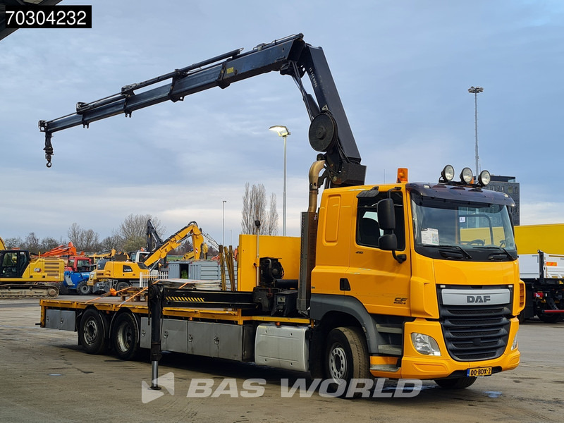 DAF CF 410 CF 6X2 HIAB 244EP-4 HIPRO Crane Kran Lift +Steering Axle Automatic Euro 6 - Камион со платформа, Камион со кран: слика 3 DAF CF 410 CF 6X2 HIAB 244EP-4 HIPRO Crane Kran Lift +Steering Axle Automatic Euro 6 - Камион со платформа, Камион со кран: слика 3