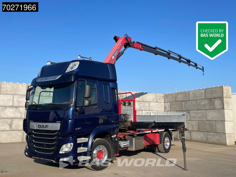 DAF CF 530 4X2 HMF 1820-RC Kran Crane Retarder Space cab Euro 6 - Камион со платформа, Камион со кран: слика 1 DAF CF 530 4X2 HMF 1820-RC Kran Crane Retarder Space cab Euro 6 - Камион со платформа, Камион со кран: слика 1