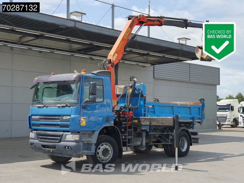 DAF CF75.310 4X2 Manual Big-Axle Steelsuspension Palfinger Euro 3 - Кипер, Камион со кран: слика 1 DAF CF75.310 4X2 Manual Big-Axle Steelsuspension Palfinger Euro 3 - Кипер, Камион со кран: слика 1