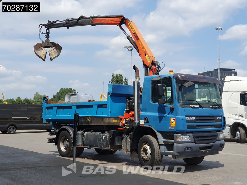DAF CF75.310 4X2 Palfinger PK12000 Kran Crane 7m3 tipper Big-Axle Steelsuspension Euro 3 - Кипер, Камион со кран: слика 3 DAF CF75.310 4X2 Palfinger PK12000 Kran Crane 7m3 tipper Big-Axle Steelsuspension Euro 3 - Кипер, Камион со кран: слика 3