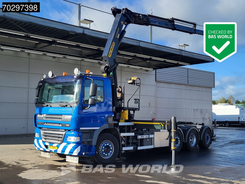 DAF CF85.410 FAQ CF85 8X2 Palfinger PK22002 EH Kran Crane + VDL S-20-6200 Lift+steering EEV - Камион со кука за подигање, Камион со кран: слика 1 DAF CF85.410 FAQ CF85 8X2 Palfinger PK22002 EH Kran Crane + VDL S-20-6200 Lift+steering EEV - Камион со кука за подигање, Камион со кран: слика 1
