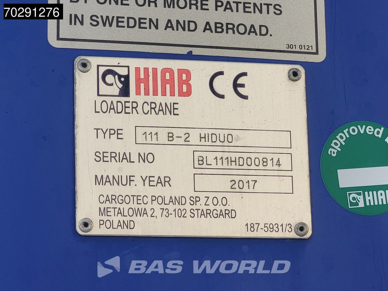 Камион со платформа, Камион со кран DAF LF 260 LF 4X2 HIAB 111 B-2 Hiduo Crane Automatic ACC Euro 6: слика 19 Камион со платформа, Камион со кран DAF LF 260 LF 4X2 HIAB 111 B-2 Hiduo Crane Automatic ACC Euro 6: слика 19