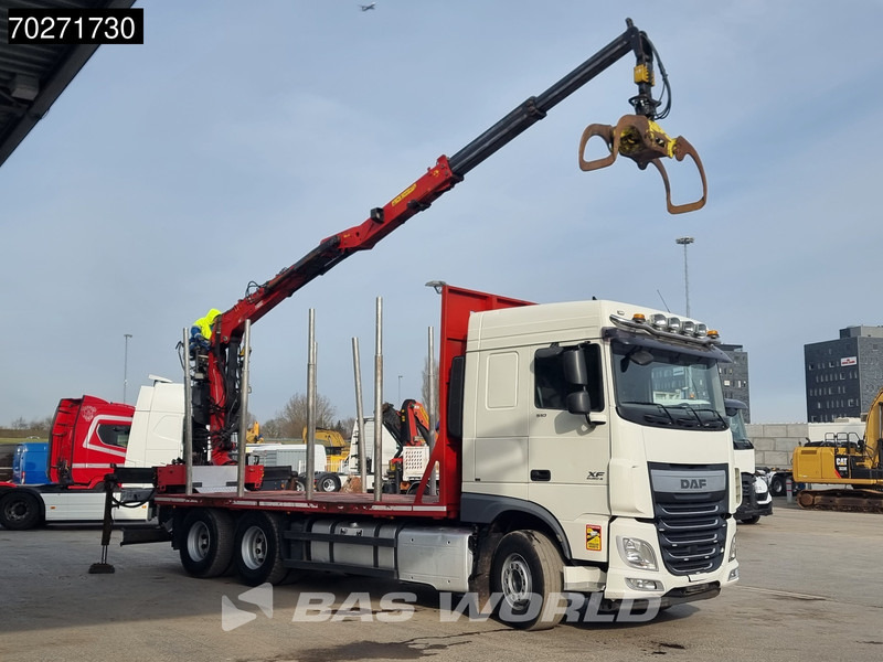 DAF XF 510 6X4 Jonsered Z-Crane SC ACC Retarder Euro 6 - Камион за дрва, Камион со кран: слика 3 DAF XF 510 6X4 Jonsered Z-Crane SC ACC Retarder Euro 6 - Камион за дрва, Камион со кран: слика 3