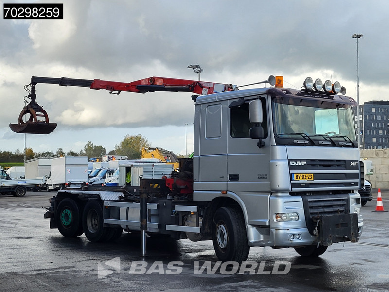DAF XF105.410 XF 6X2 NL-Truck HMF 1643 Z2 Crane 24T Container system Lift+Steering-Axle Euro 5 - Камион со кабелски систем, Камион со кран: слика 3 DAF XF105.410 XF 6X2 NL-Truck HMF 1643 Z2 Crane 24T Container system Lift+Steering-Axle Euro 5 - Камион со кабелски систем, Камион со кран: слика 3
