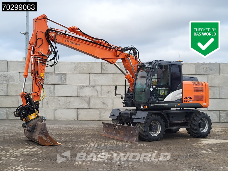 Hitachi ZX140W -5B Engcon Tiltrotator - Багер на тркала: слика 1 Hitachi ZX140W -5B Engcon Tiltrotator - Багер на тркала: слика 1