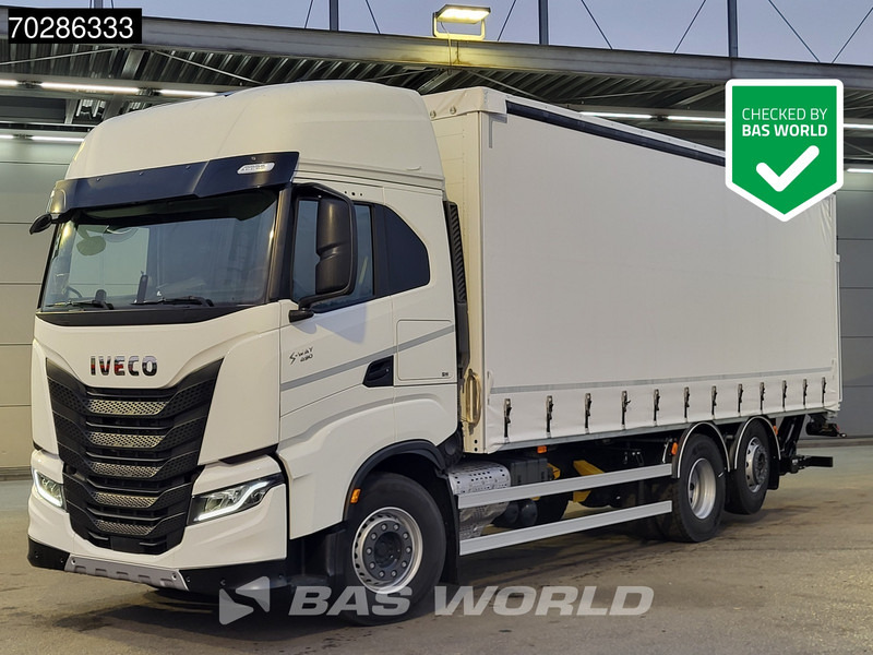 Iveco S-Way 490 6X2 NEW! 2000kg Ladebordwand Retarder Automatic Navi ACC Standklima - Камион со церада: слика 1 Iveco S-Way 490 6X2 NEW! 2000kg Ladebordwand Retarder Automatic Navi ACC Standklima - Камион со церада: слика 1