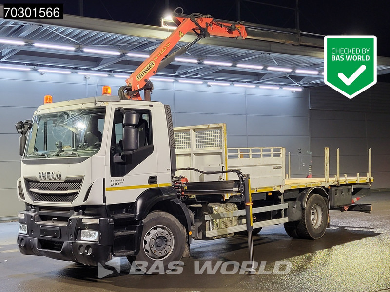 Iveco Stralis 310 4X2 Palfinger PK 12002 EH Kran Crane Steelsuspension Automatic Euro 6 - Камион со платформа, Камион со кран: слика 1 Iveco Stralis 310 4X2 Palfinger PK 12002 EH Kran Crane Steelsuspension Automatic Euro 6 - Камион со платформа, Камион со кран: слика 1