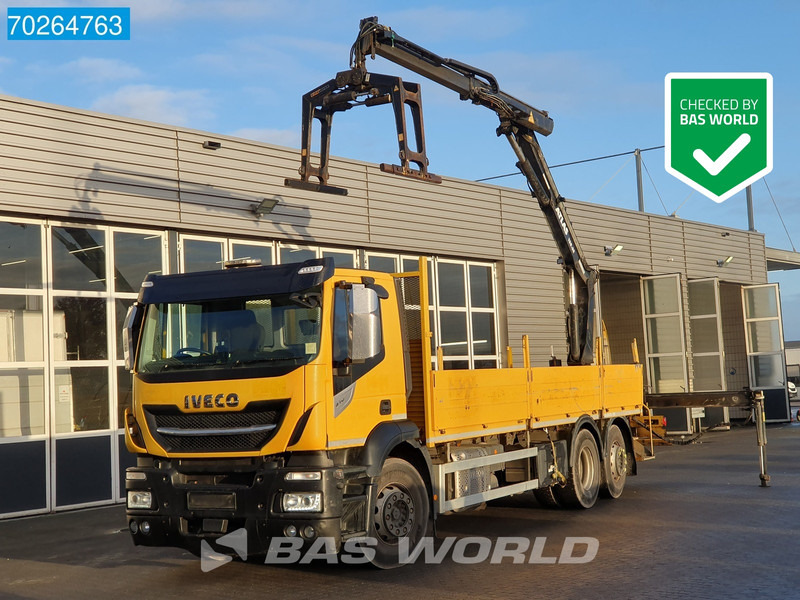 Iveco Stralis 310 6X2 RHD! Atlas 135.2VE-A11 Crane Lift-Lenkachse ACC Euro 6 - Камион со платформа, Камион со кран: слика 1 Iveco Stralis 310 6X2 RHD! Atlas 135.2VE-A11 Crane Lift-Lenkachse ACC Euro 6 - Камион со платформа, Камион со кран: слика 1