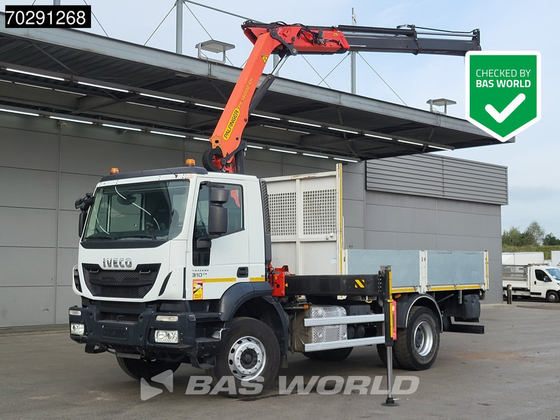 Iveco Trakker 310 4X2 Palfinger PK14002 EH Crane Kran Rotator Steelsuspension Big-Axle Manual Euro 6 - Камион со платформа, Камион со кран: слика 1 Iveco Trakker 310 4X2 Palfinger PK14002 EH Crane Kran Rotator Steelsuspension Big-Axle Manual Euro 6 - Камион со платформа, Камион со кран: слика 1