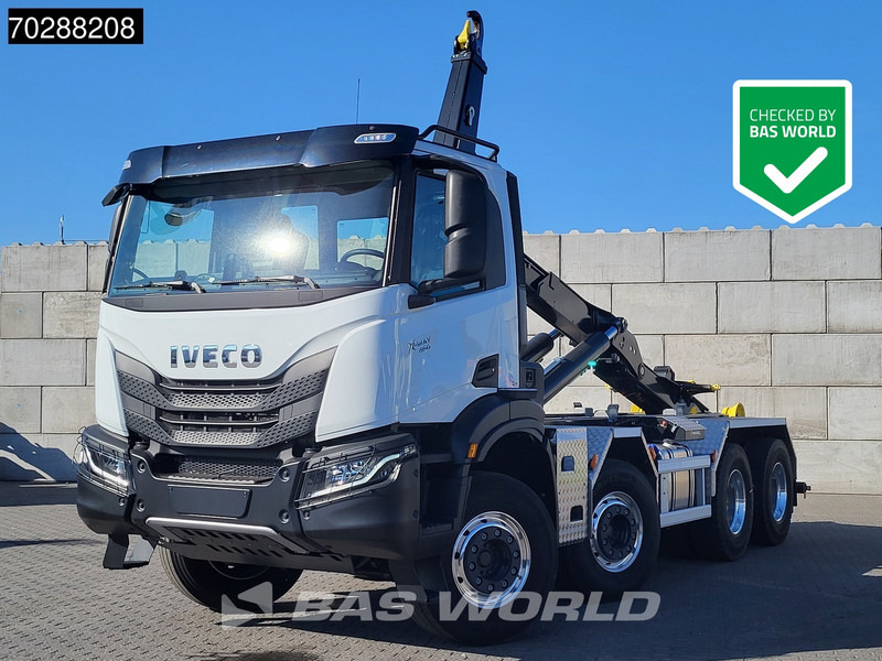Iveco X-Way 480 8X4 NEW! 26tons MARREL Hooklift Steelsuspension Big-Axle Automatic Euro 6 - Камион со кука за подигање: слика 1 Iveco X-Way 480 8X4 NEW! 26tons MARREL Hooklift Steelsuspension Big-Axle Automatic Euro 6 - Камион со кука за подигање: слика 1