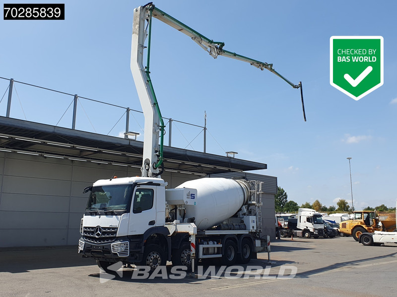 Mercedes-Benz Arocs 3243 8X4 Sermac Twinstar 4Z28 PUMI 9m3 Steelsuspension Big-Axle Euro 6 - Камион: слика 1 Mercedes-Benz Arocs 3243 8X4 Sermac Twinstar 4Z28 PUMI 9m3 Steelsuspension Big-Axle Euro 6 - Камион: слика 1