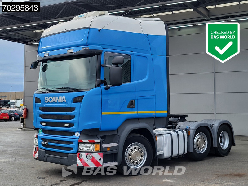 Scania R490 R 6X2 Full-Air Retarder 2x Tanks Lift+Lenkachse Standklima Euro 6 - Камион влекач: слика 1 Scania R490 R 6X2 Full-Air Retarder 2x Tanks Lift+Lenkachse Standklima Euro 6 - Камион влекач: слика 1