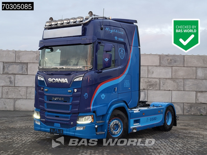 Scania S580 S 4X2 Full-Air Retarder 2xTanks Standklima Leder - Камион влекач: слика 1 Scania S580 S 4X2 Full-Air Retarder 2xTanks Standklima Leder - Камион влекач: слика 1
