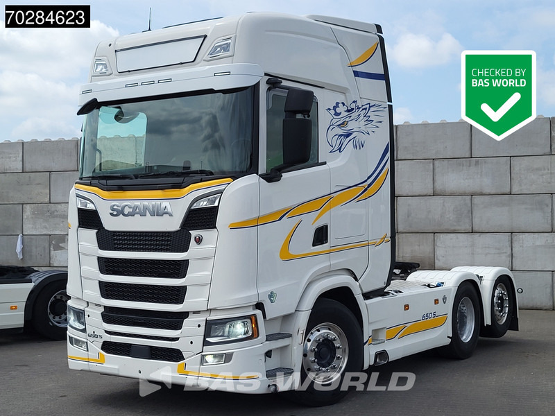 Scania S650 S 6X2 Retarder Liftachse Full-Air Leather Alcoa's - Камион влекач: слика 1 Scania S650 S 6X2 Retarder Liftachse Full-Air Leather Alcoa's - Камион влекач: слика 1