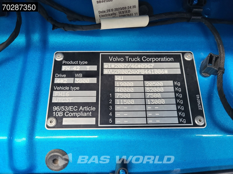Камион влекач Volvo FH16 650 4X2 XL Retarder Full-Air VDS I-ParkCool Leather Alcoa's: слика 18