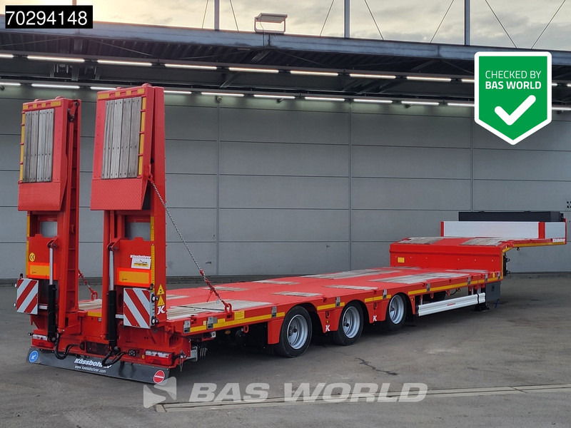 Kässbohrer LB3E 3 axles Steering+Lift Axle Extendable Ramps - Полуприколка за низок утовар: слика 2 Kässbohrer LB3E 3 axles Steering+Lift Axle Extendable Ramps - Полуприколка за низок утовар: слика 2