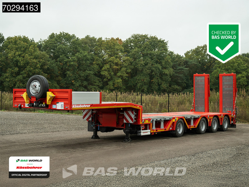 Kässbohrer LB4E 4 axles Hydr. Ramps 620cm-Extendable Lift+ 2x Steering Axle - Полуприколка за низок утовар: слика 1 Kässbohrer LB4E 4 axles Hydr. Ramps 620cm-Extendable Lift+ 2x Steering Axle - Полуприколка за низок утовар: слика 1