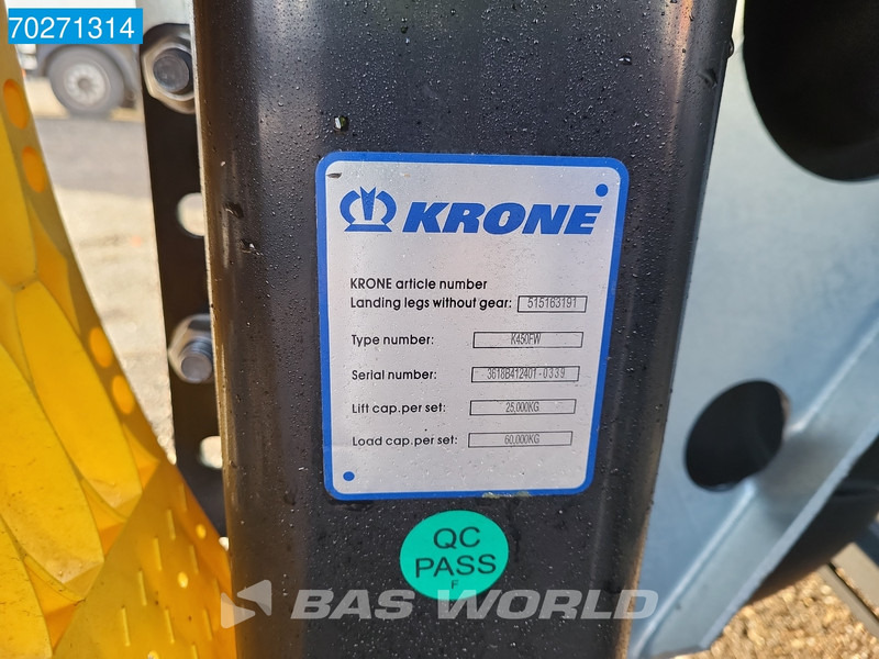 Нов Полуприколка ладилник Krone Carrier Vector 1550 3 axles NEW Liftachse Palettenkasten: слика 15