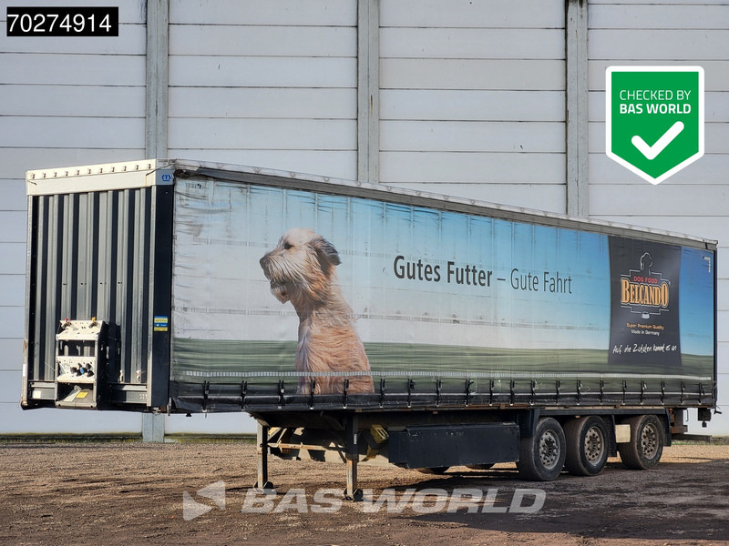 Krone SD 3 axles Forklift Lift+Lenkachse Kooiaap Palettenkasten SAF Sliding Roof - Полуприколка со церада: слика 1 Krone SD 3 axles Forklift Lift+Lenkachse Kooiaap Palettenkasten SAF Sliding Roof - Полуприколка со церада: слика 1