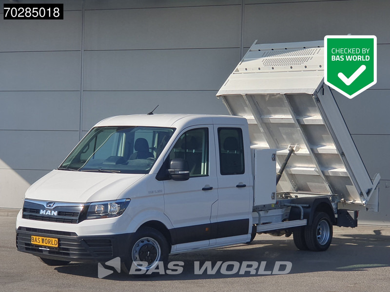 Комбе со отворен сандак MAN TGE 5.120 Open Laadbak met Kist Dubbel Cabine Dubbellucht 3,5t Trekhaak Navi Airco Cruise Camera Euro6 Pritsche Pickup Open Box 2m3 A/C To: слика 1