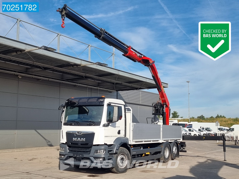 MAN TGS 26.440 6X2 NEW NL-Truck Palfinger PK 20.501 L TEC3 Kran Crane Baustoff Euro 6 - Камион со платформа, Камион со кран: слика 1 MAN TGS 26.440 6X2 NEW NL-Truck Palfinger PK 20.501 L TEC3 Kran Crane Baustoff Euro 6 - Камион со платформа, Камион со кран: слика 1