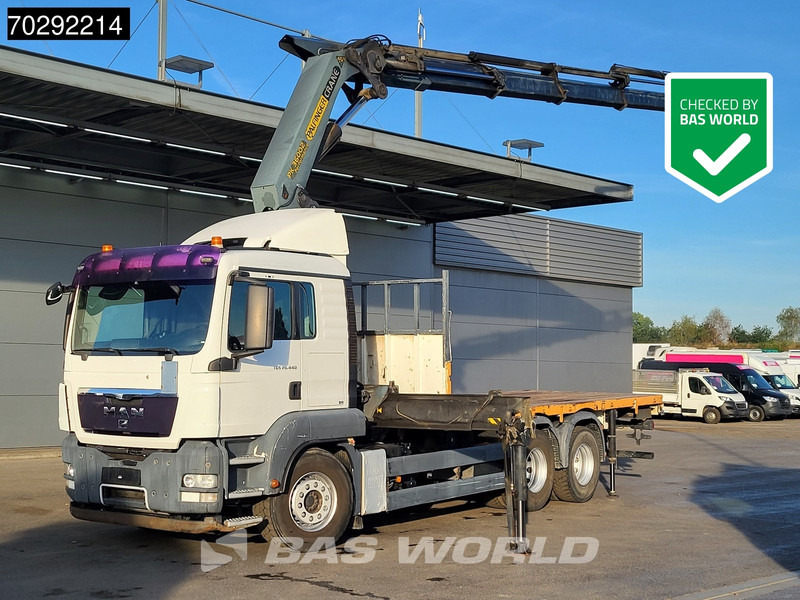 MAN TGS 26.440 6X4 Palfinger PK36002 Crane Retarder Steelsuspension Manual - Камион со платформа, Камион со кран: слика 1 MAN TGS 26.440 6X4 Palfinger PK36002 Crane Retarder Steelsuspension Manual - Камион со платформа, Камион со кран: слика 1