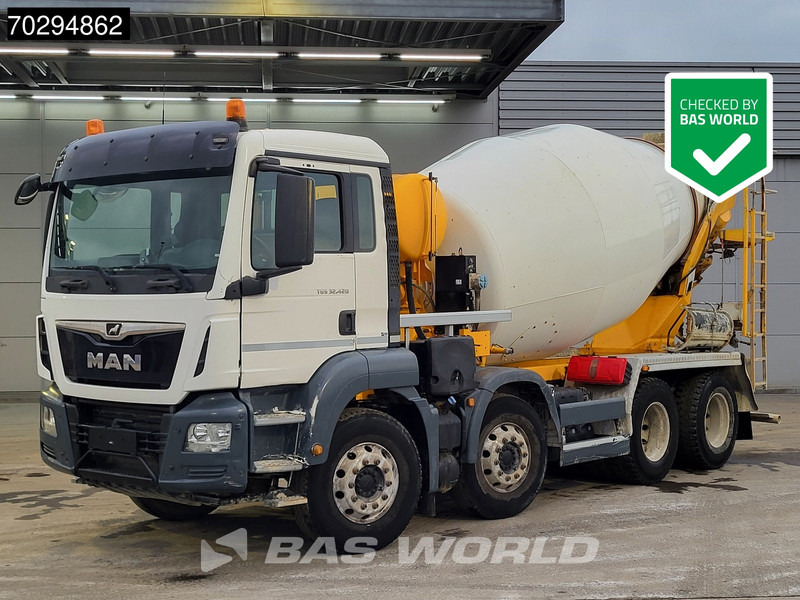 MAN TGS 32.420 8X4 9m3 Stetter Mixer Steel Suspension Automatic Euro 6 - Камион миксер за бетон: слика 1 MAN TGS 32.420 8X4 9m3 Stetter Mixer Steel Suspension Automatic Euro 6 - Камион миксер за бетон: слика 1